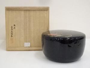 五島屋造　輪島塗花丸蒔絵食籠（共箱）